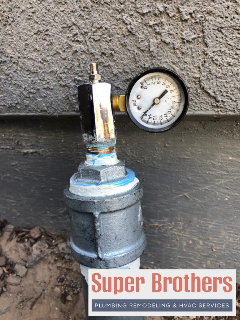 gas pressure test for gas leak