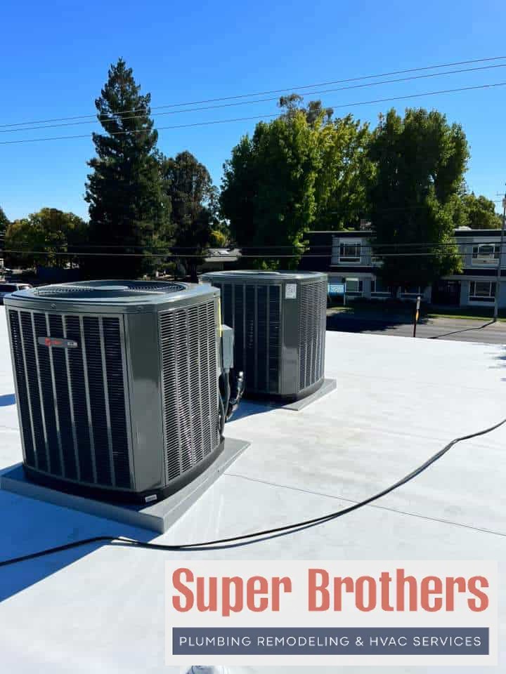 install two air conditioning condensers