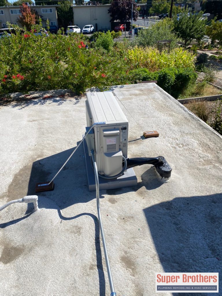 mini split installation in lutheran church