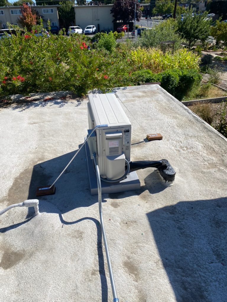 mini split installation in lutheran church