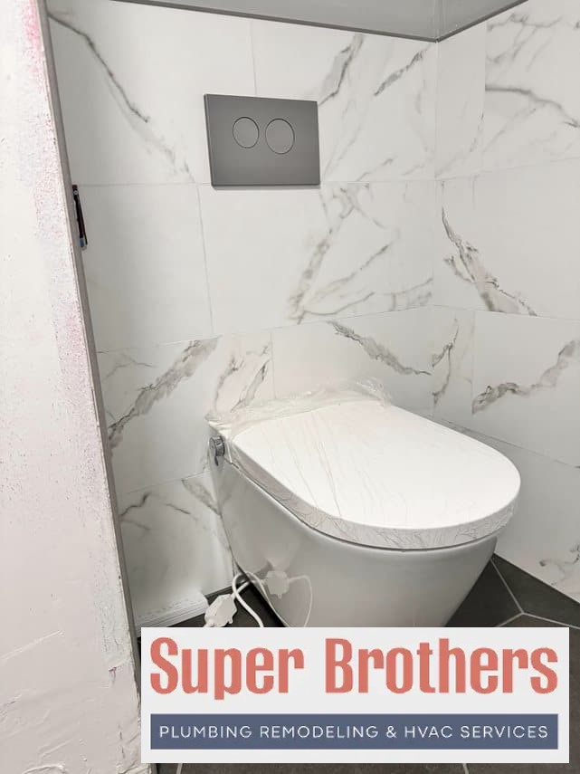 wall mounted toilet installation