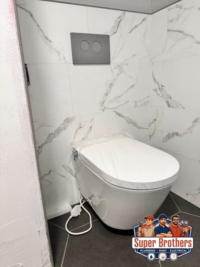 wall mounted toilet installation