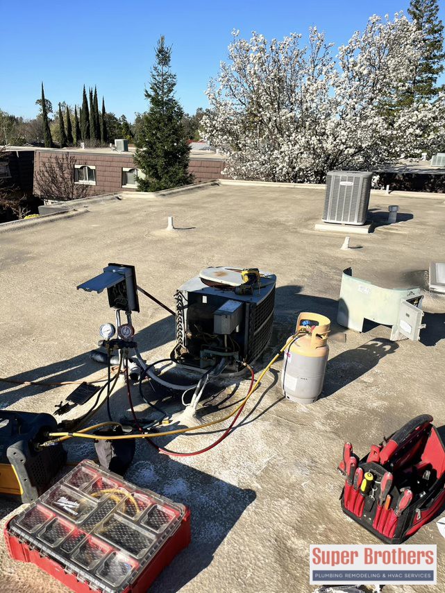 Heat pump HVAC installation