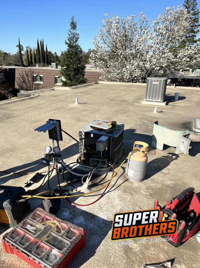 Heat pump HVAC installation