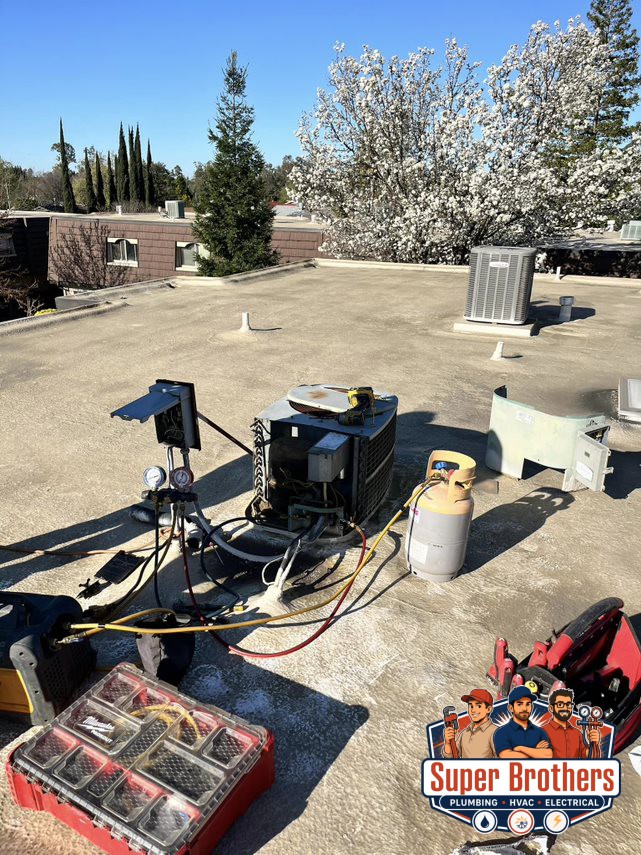 Heat pump HVAC installation