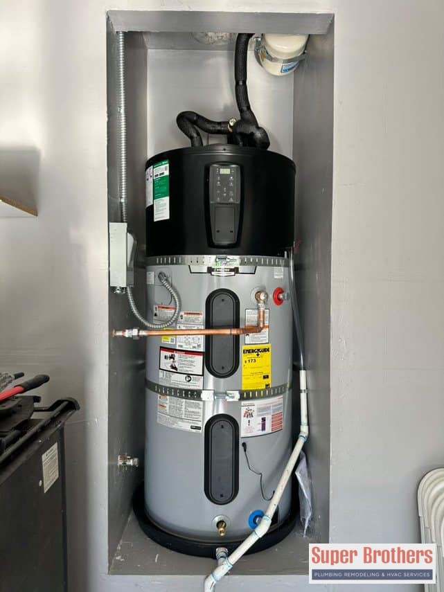 heat pump water heater installation