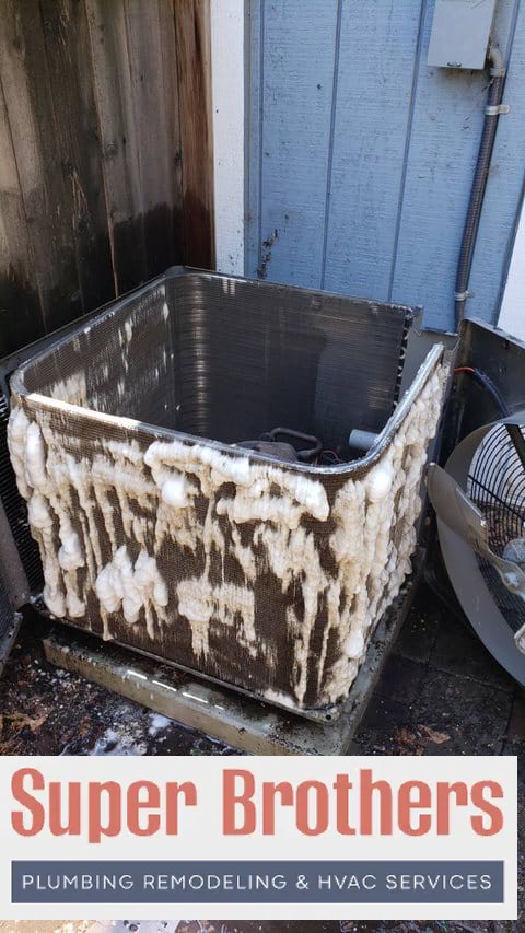 outdoor condenser cleaning