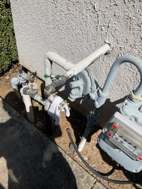 new hose bib and shut off valve