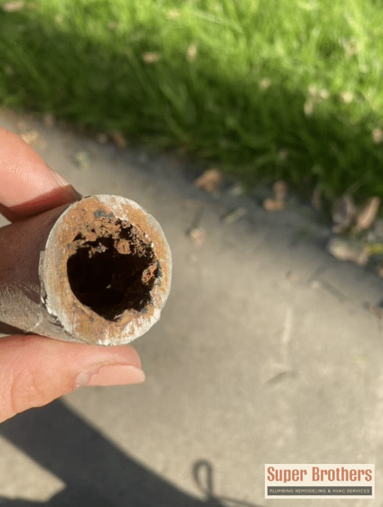 old galvanized pipe