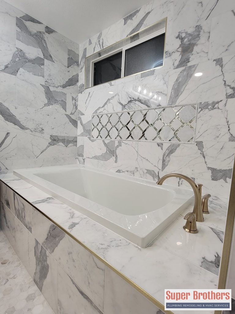new built-in bathtub