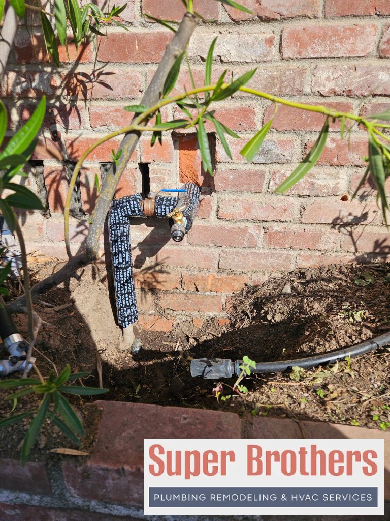 installation of new hose bib