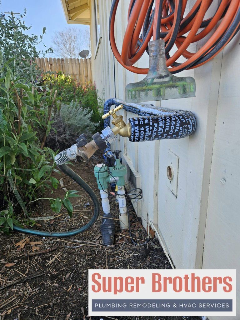 installing a backflow preventer on the spigot