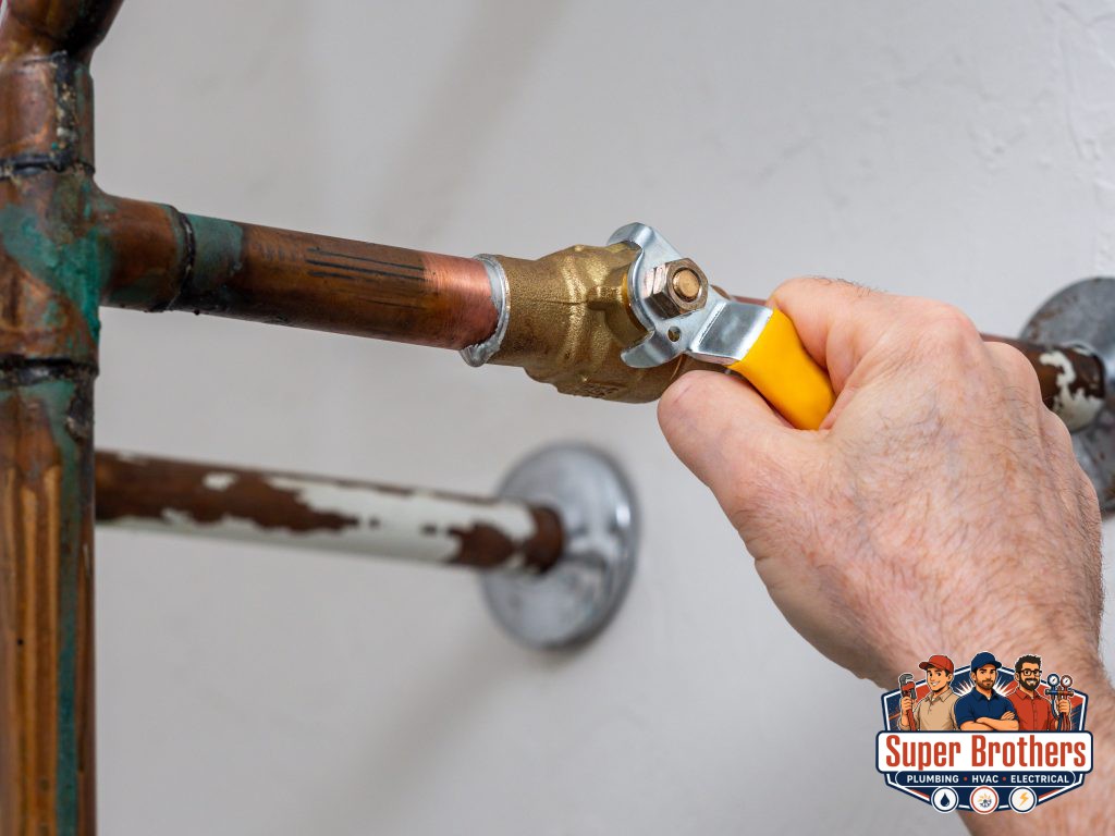 main shut off valve replacement