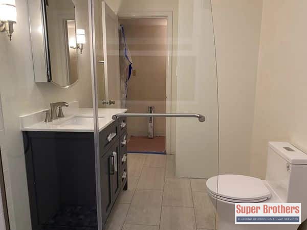 install glass shower wall