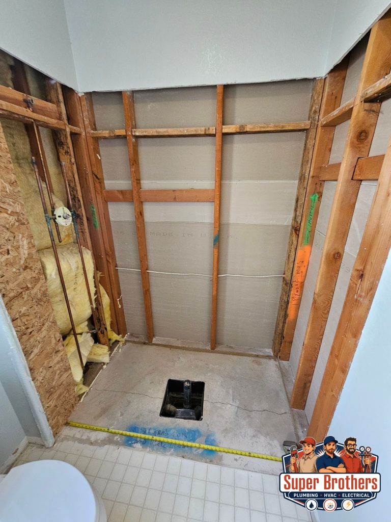 local shower pan installation