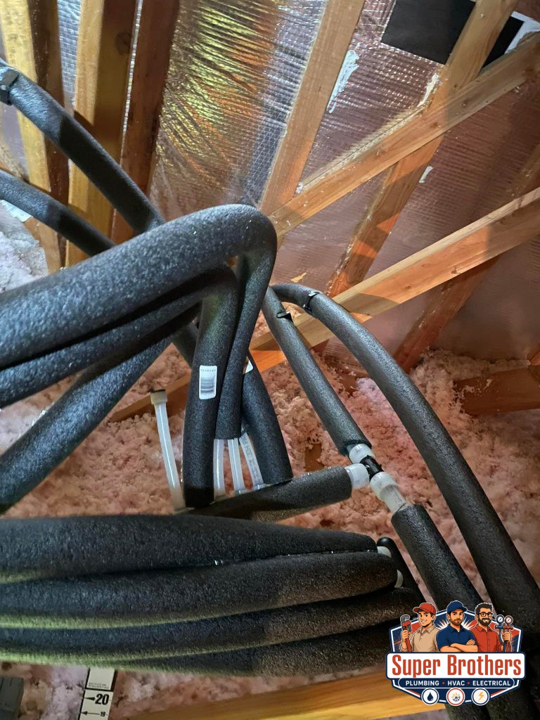leak repair with PEX pipe