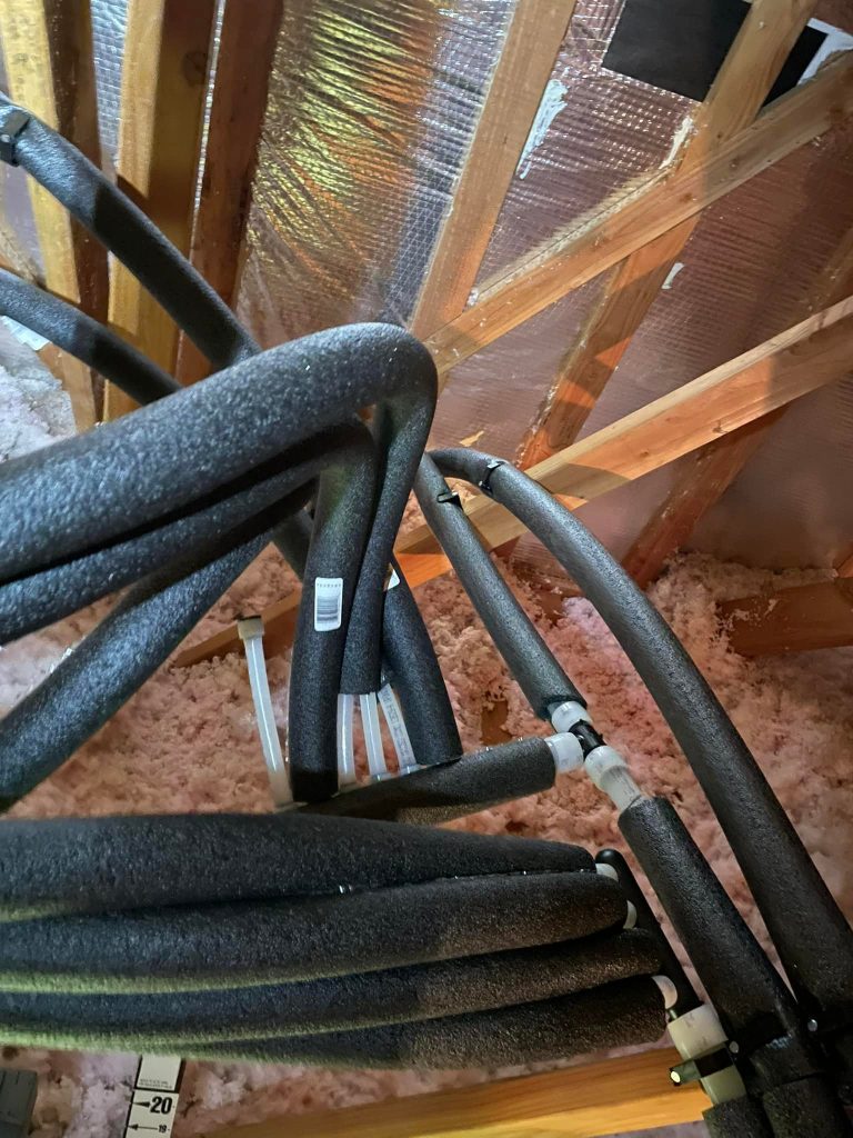 leak repair with PEX pipe