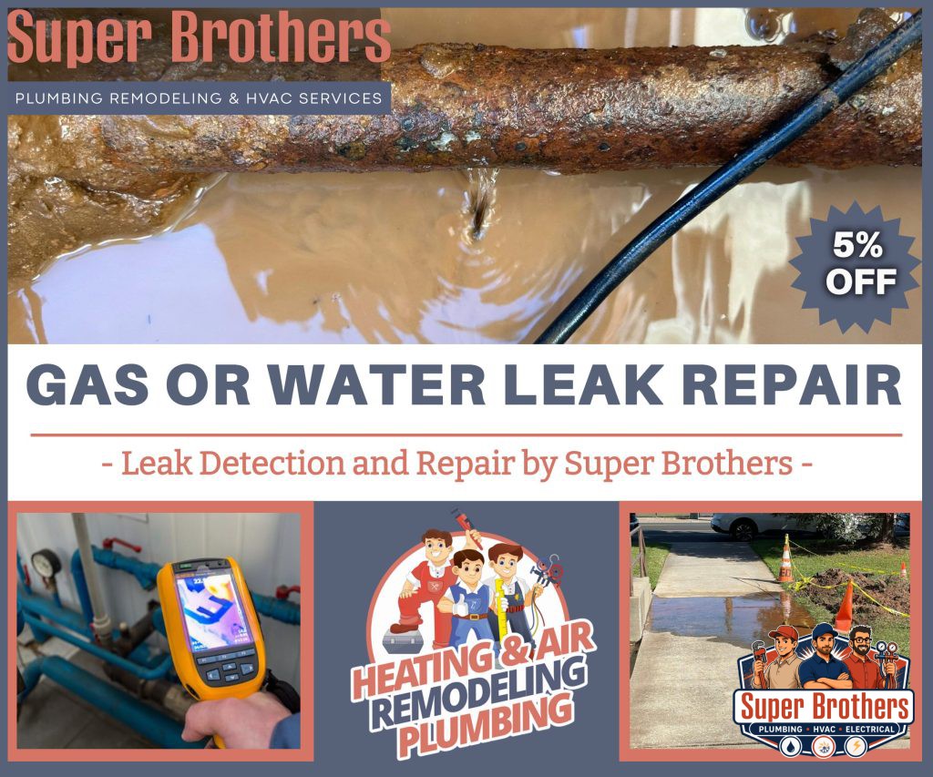 gas or water leak repair