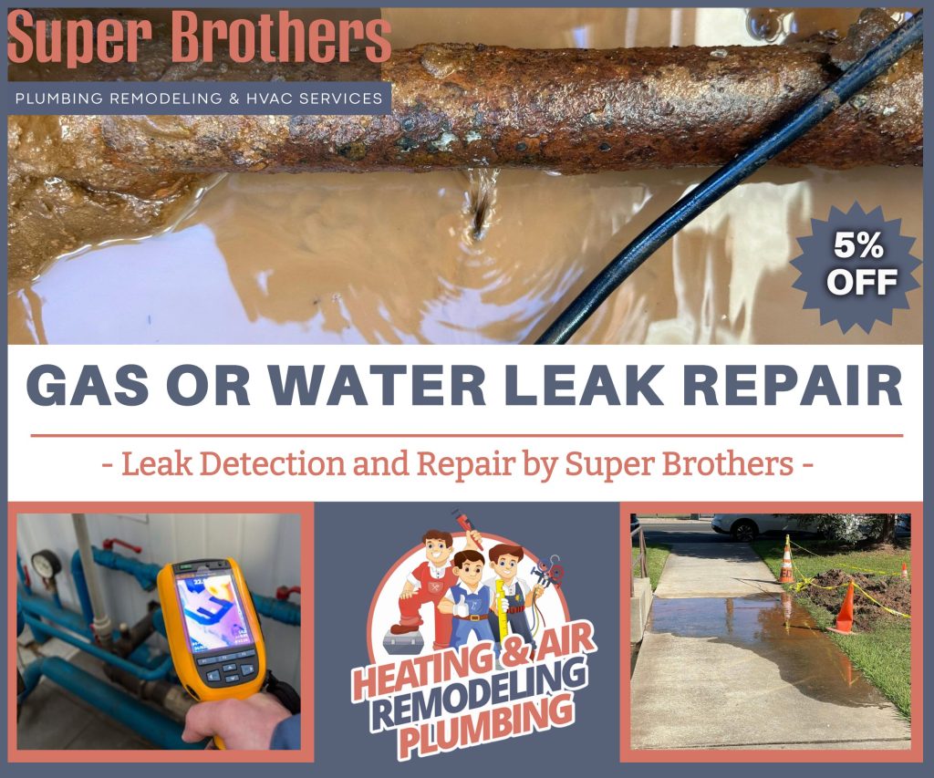gas or water leak repair