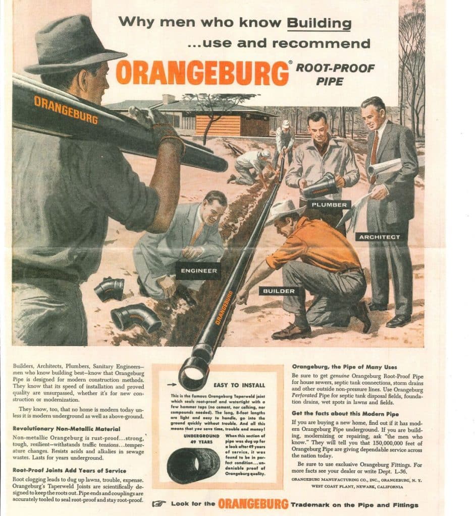 Orangeburg Pipe Illustration