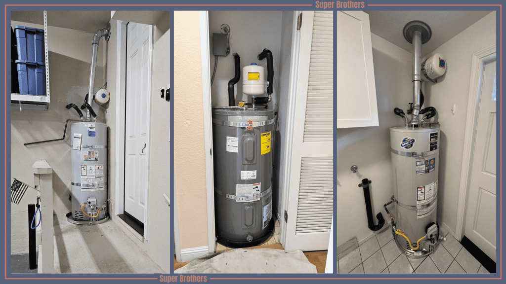 water heater collage 