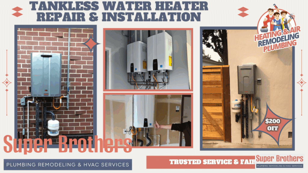 tankless installation in san jose