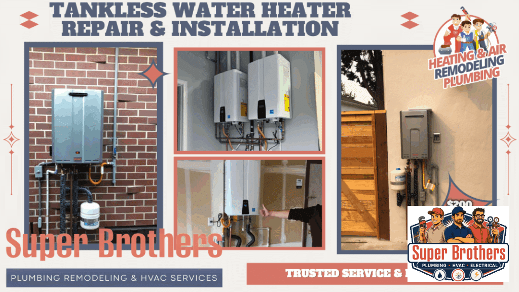 tankless installation in san jose