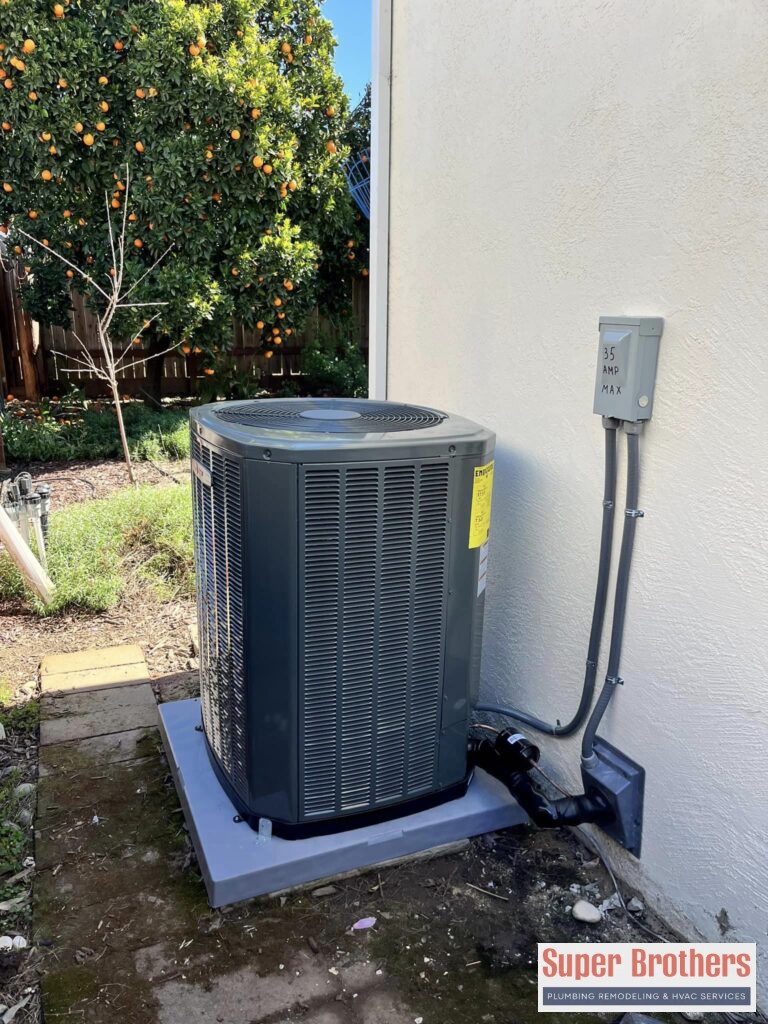 trane heat pump split system