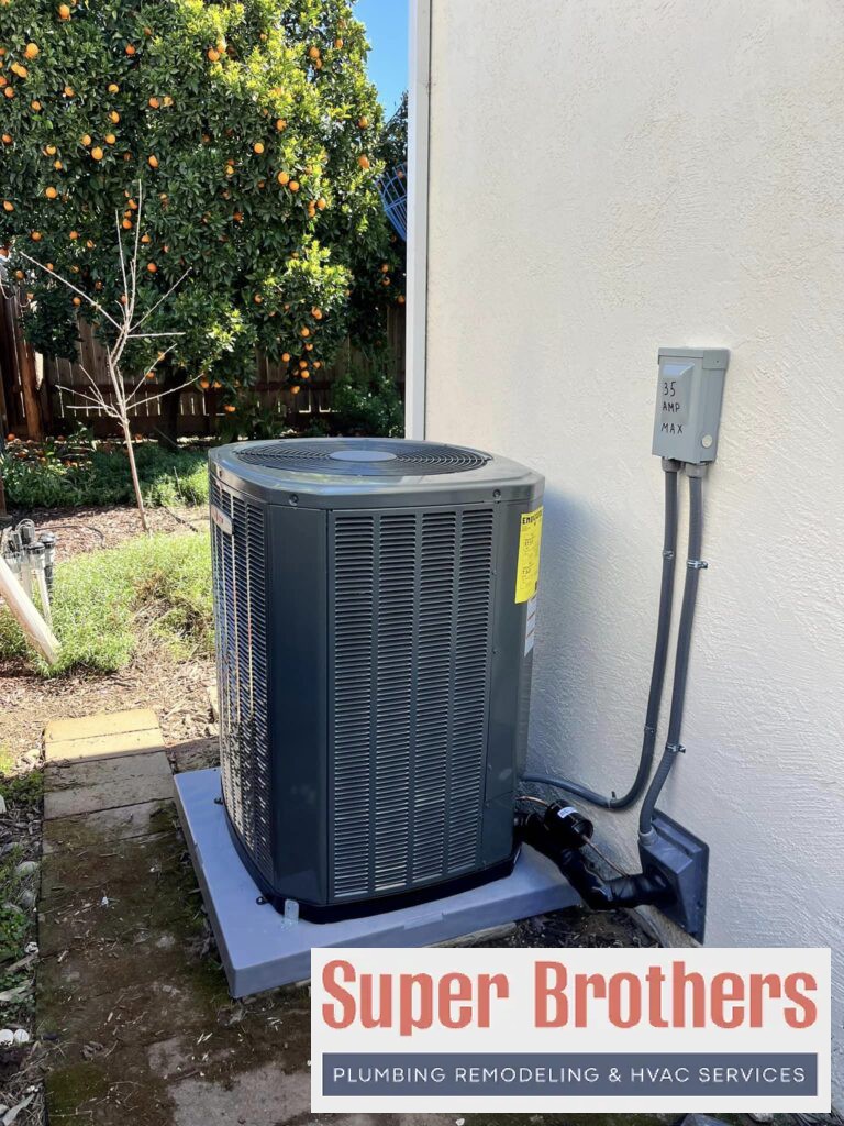 trane heat pump split system