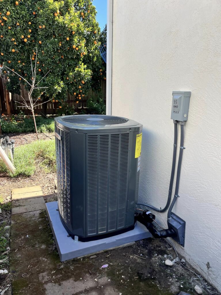 trane heat pump split system
