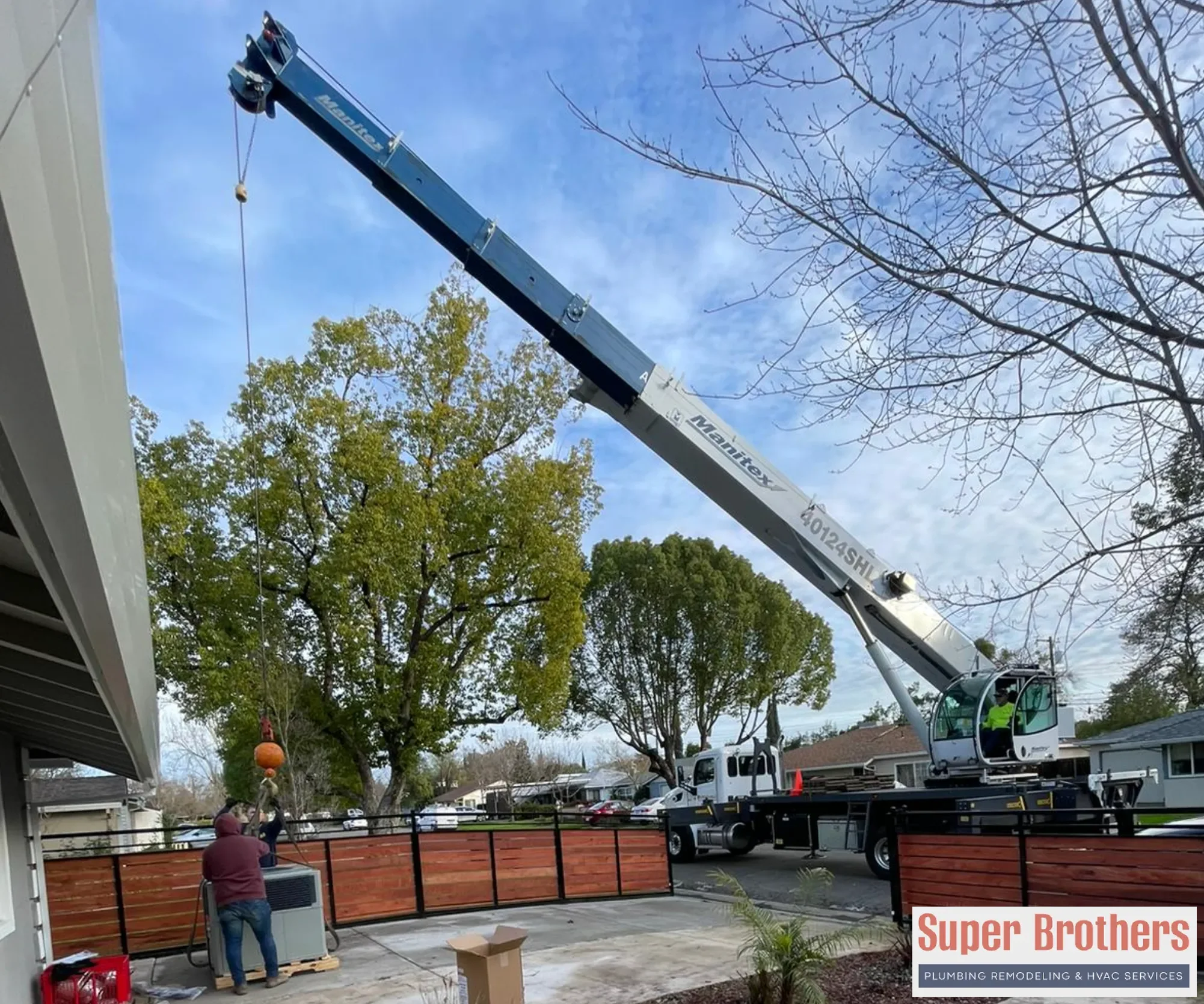 New construction HVAC rough in for a Sacramento area home