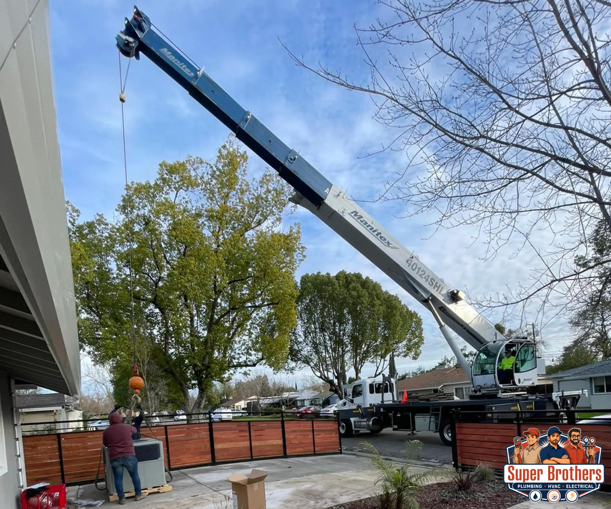 New construction HVAC rough in for a Sacramento area home