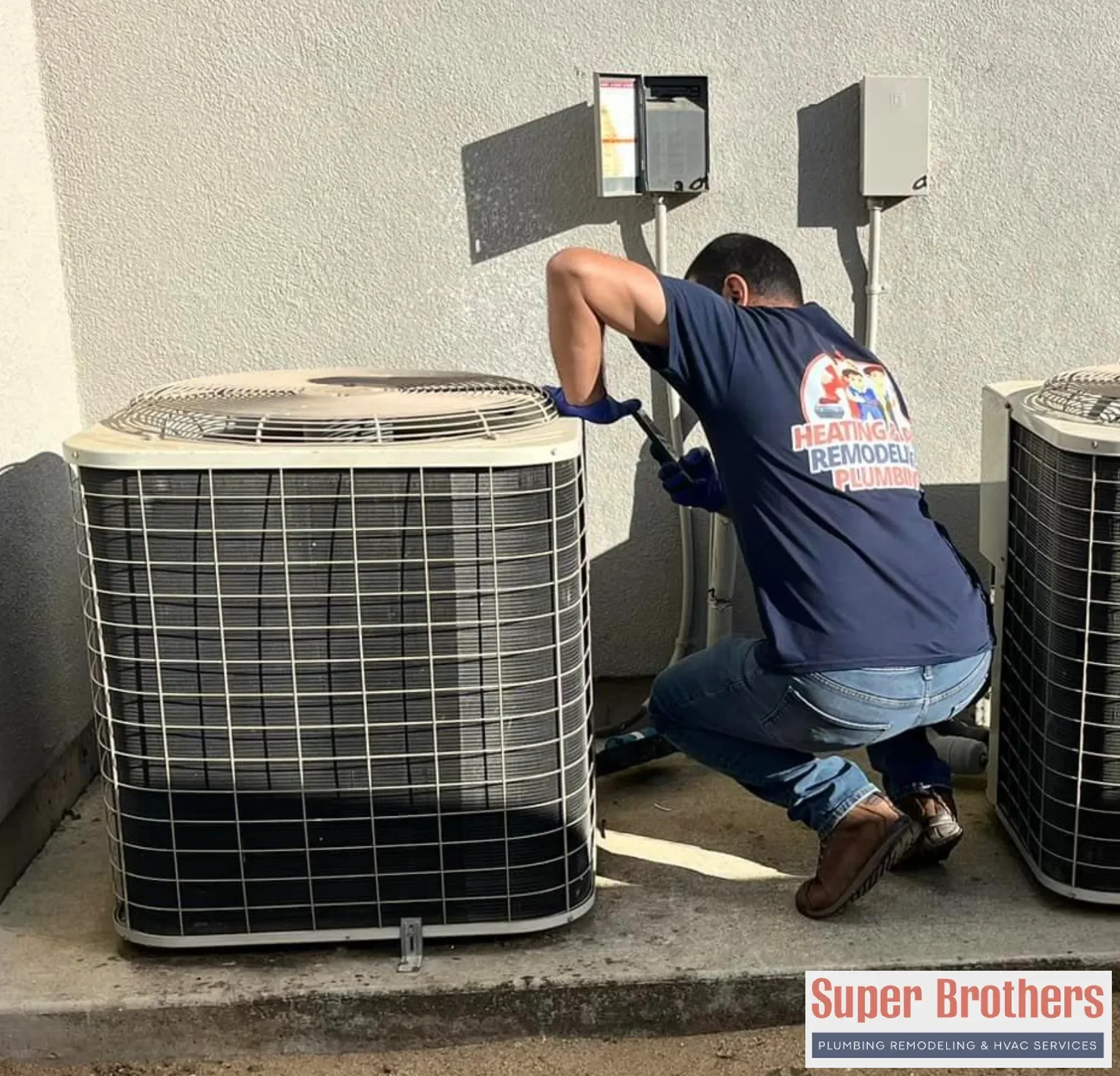 air conditioner installed and tested