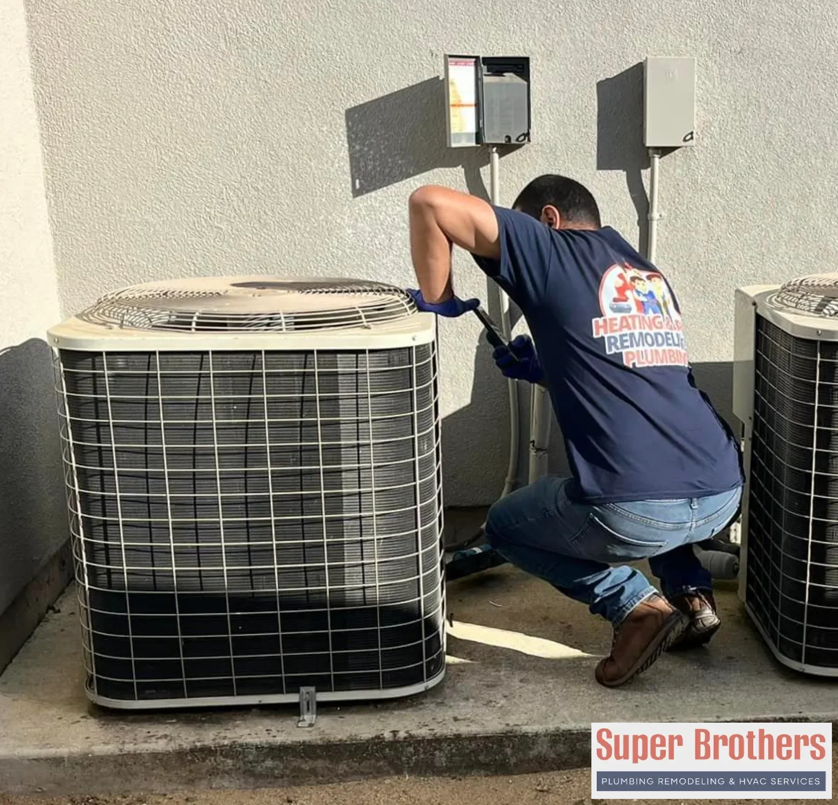 air conditioner installed and tested