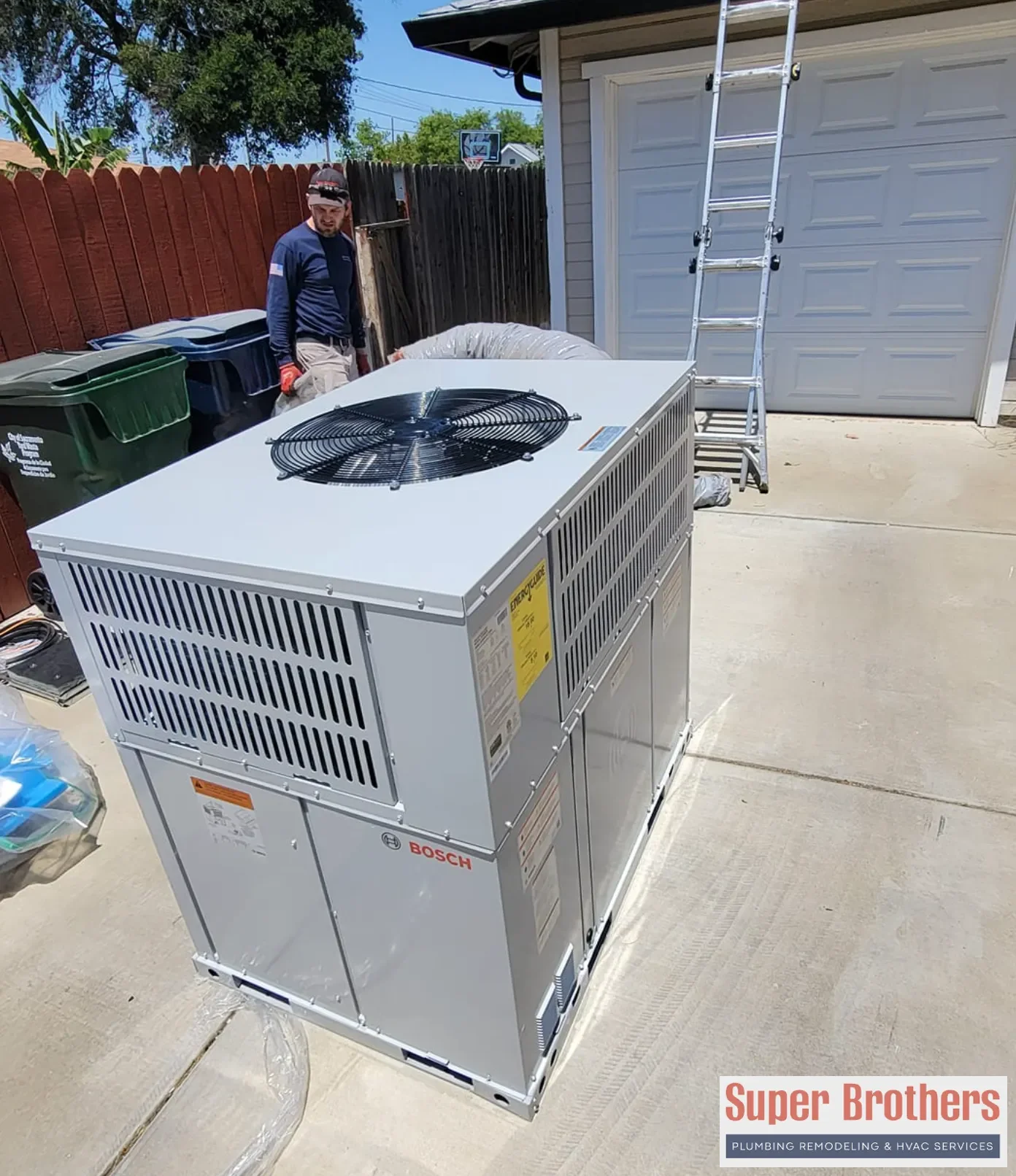 Heat pump Sacramento new construction HVAC project