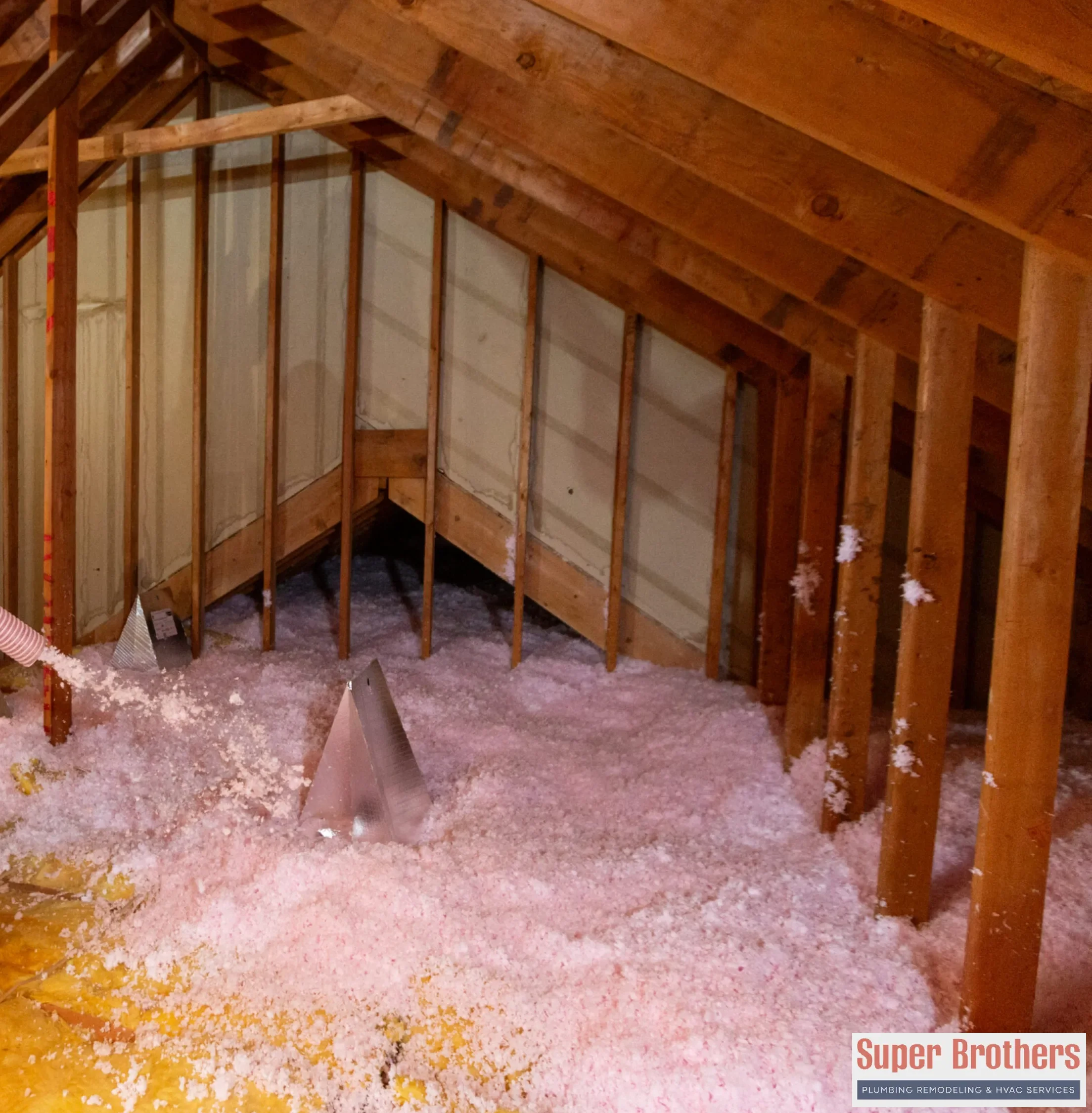 Blown-in insulation repairs this entire chain reaction by fortifying the attic into a consistent thermal container