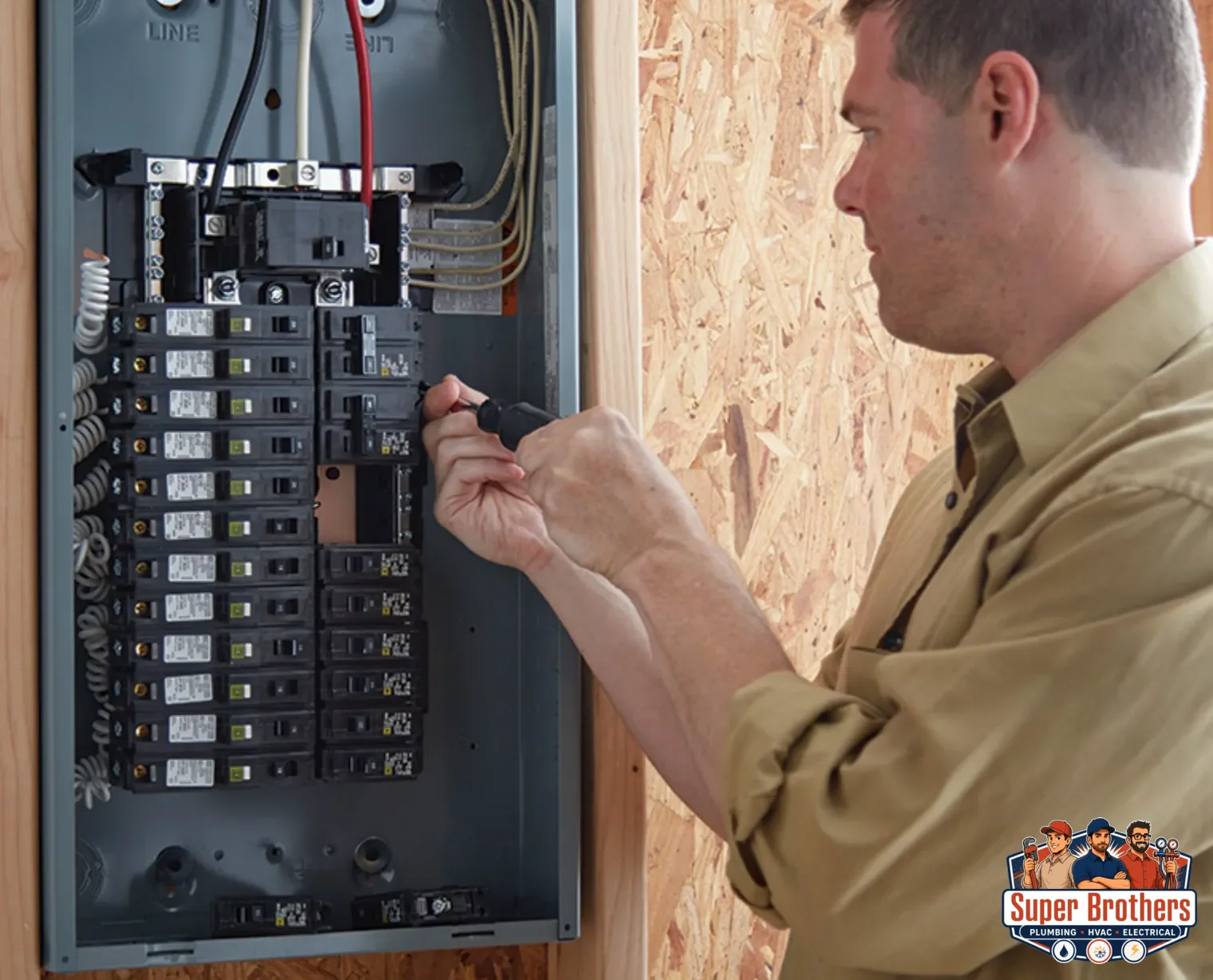safe new electrical panel installation