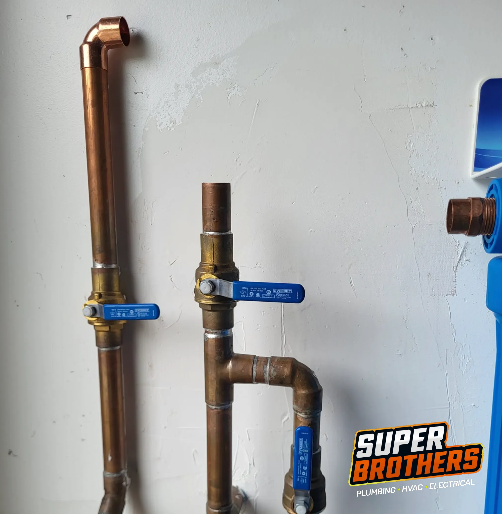 Repipe inside a home