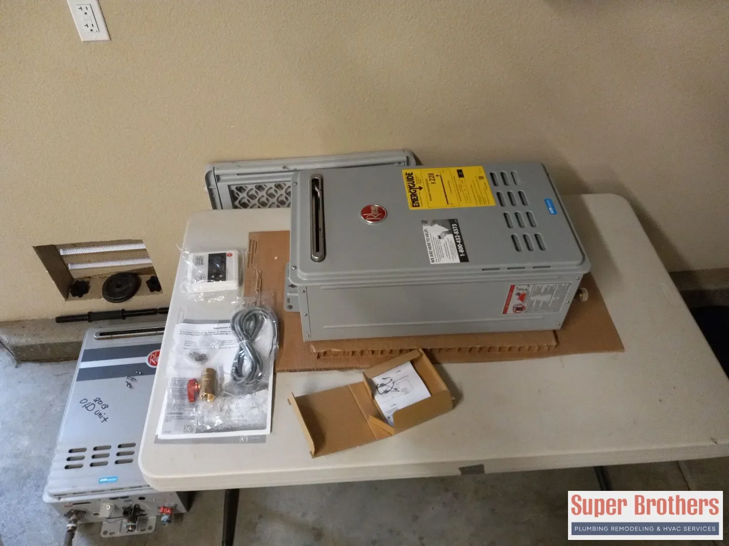Sacramento plumber Installing a tankless water heater