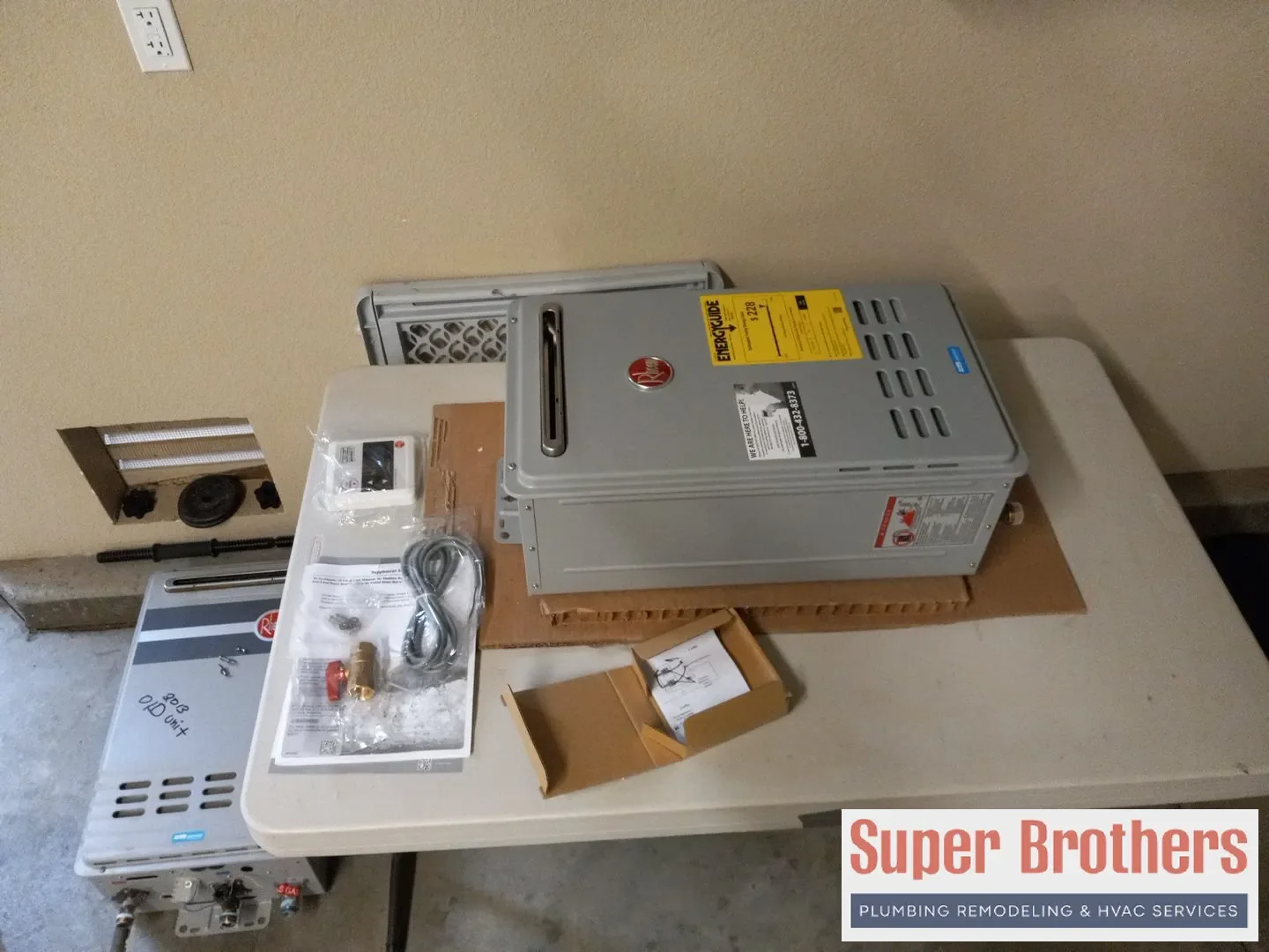 Sacramento plumber Installing a tankless water heater