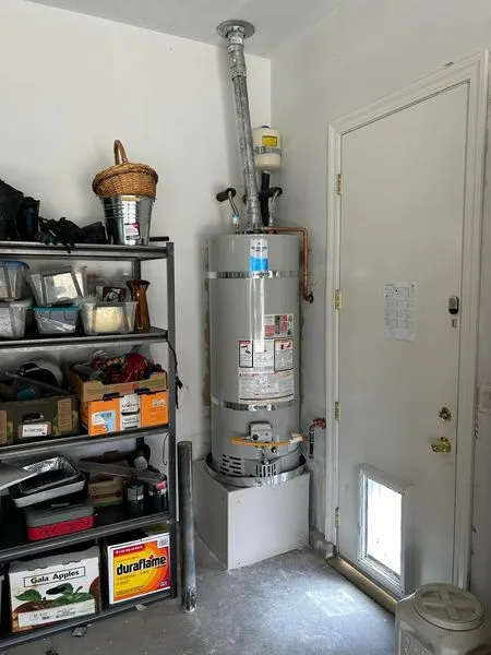 A Super Brothers plumber inspecting pipes in a home