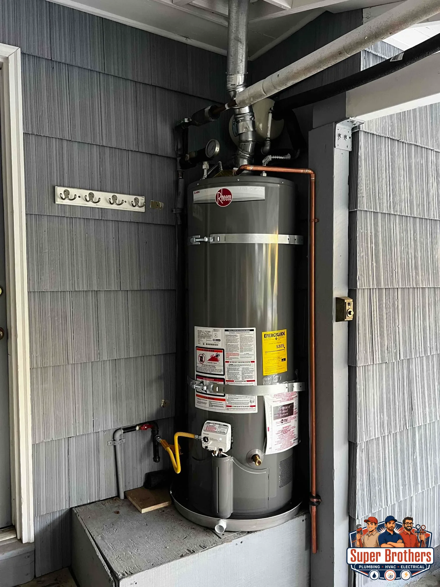 New water heater installation with seismic straps and permit-ready setup in California