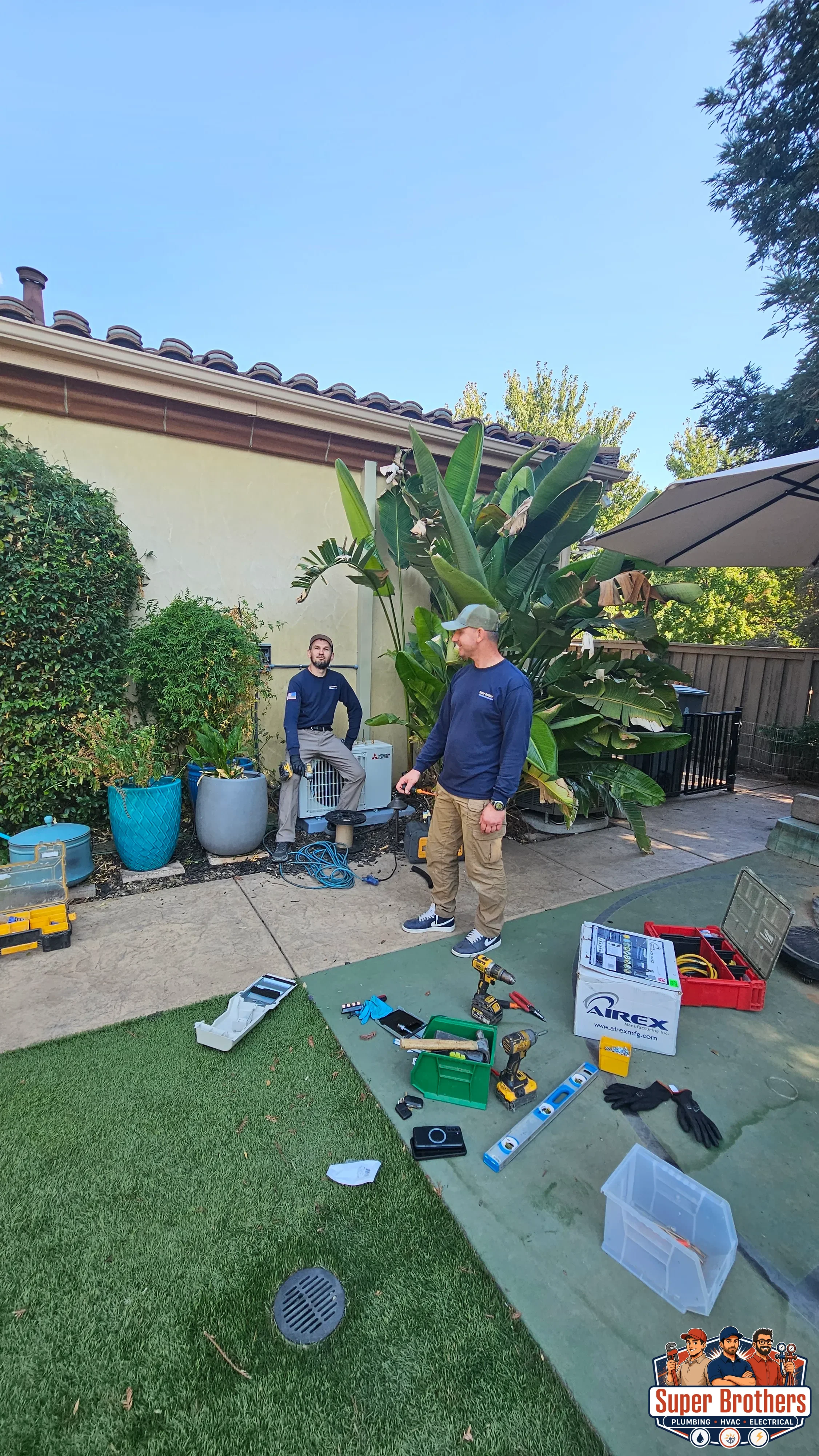 mini split installation in progress rocklin, ca home