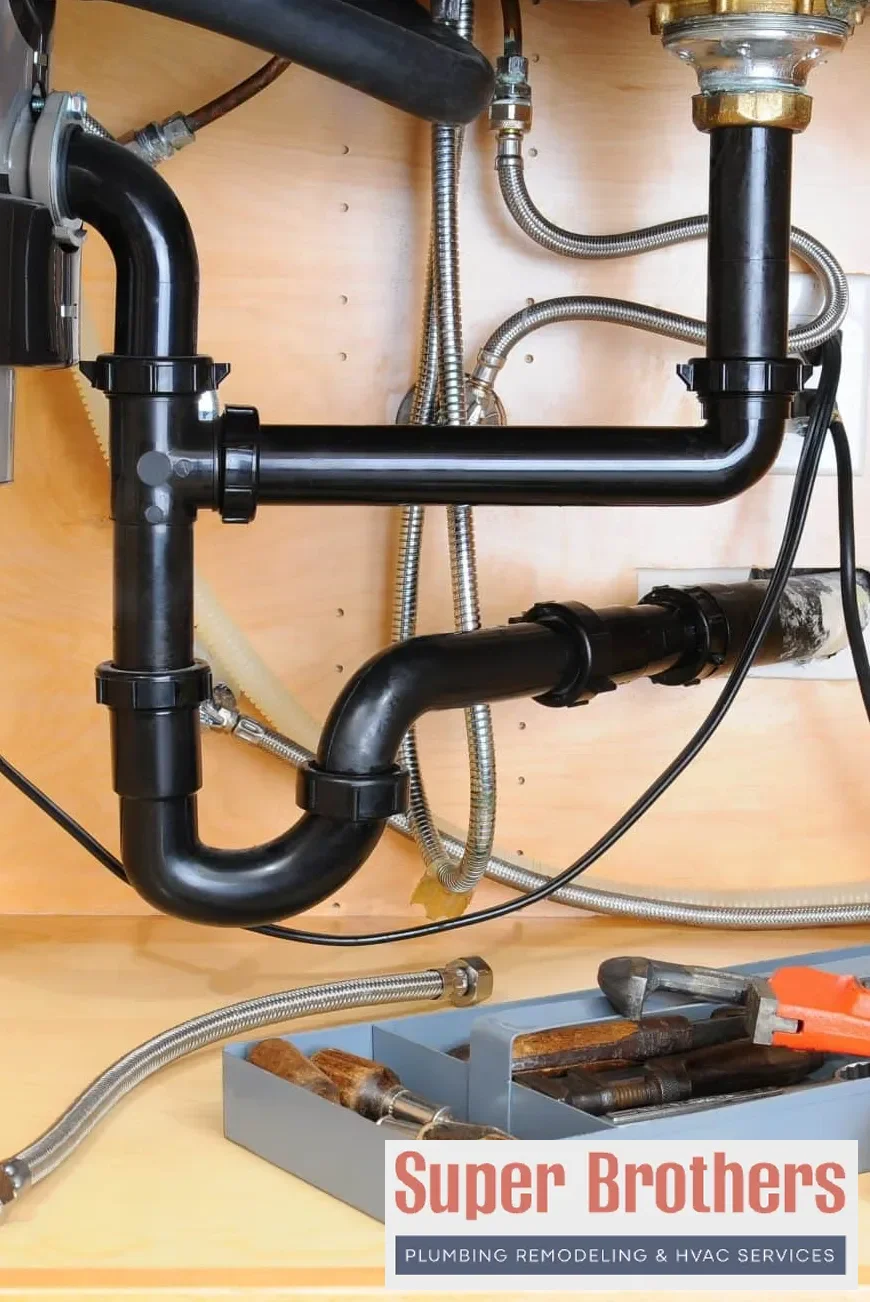 Sewer camera inspection showing a clogged residential line