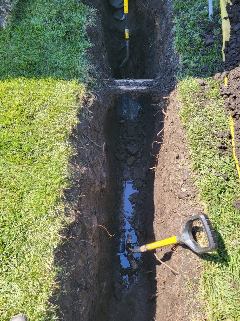 Replace sewer line