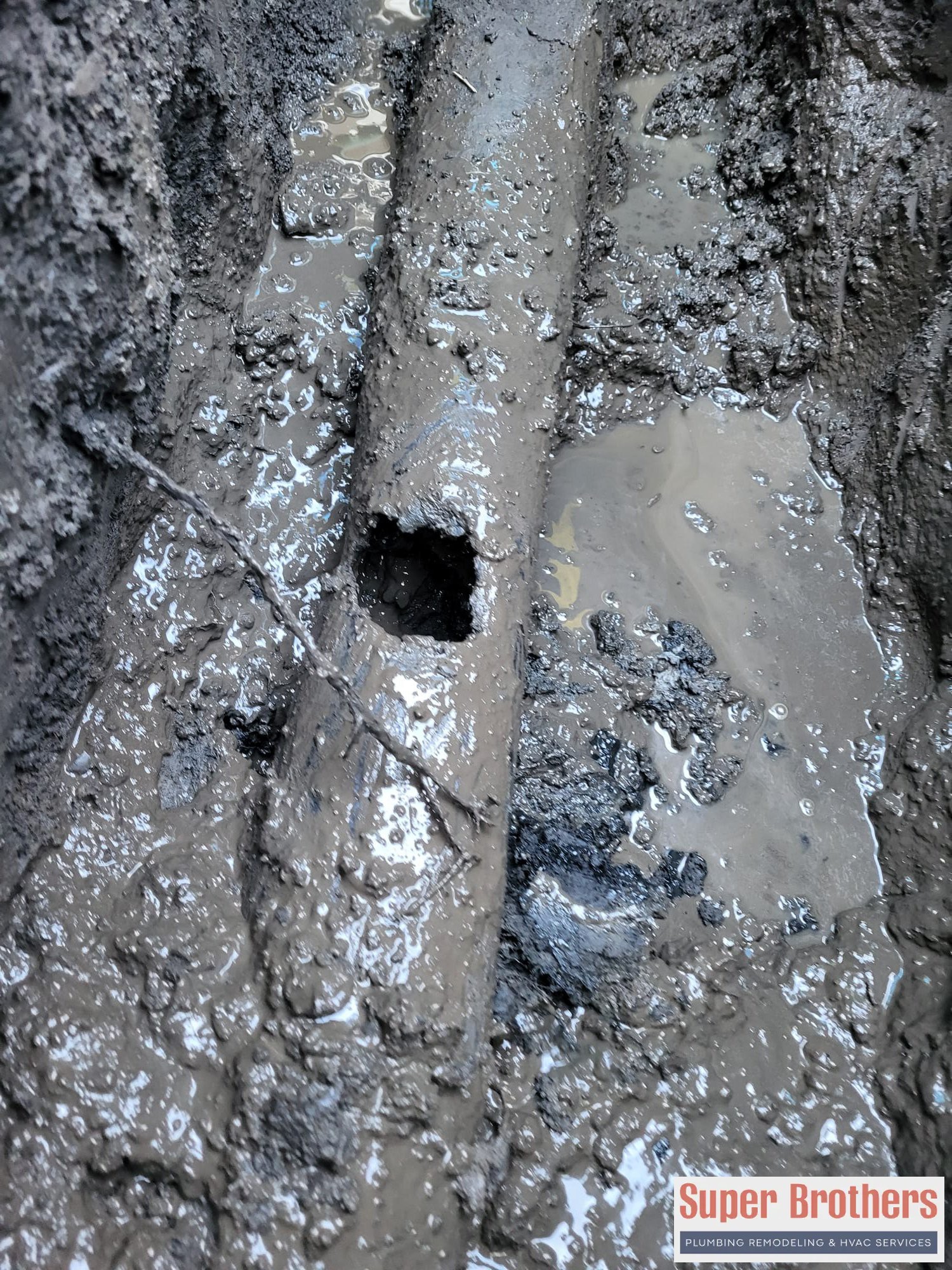 investigation to find a broken pipe