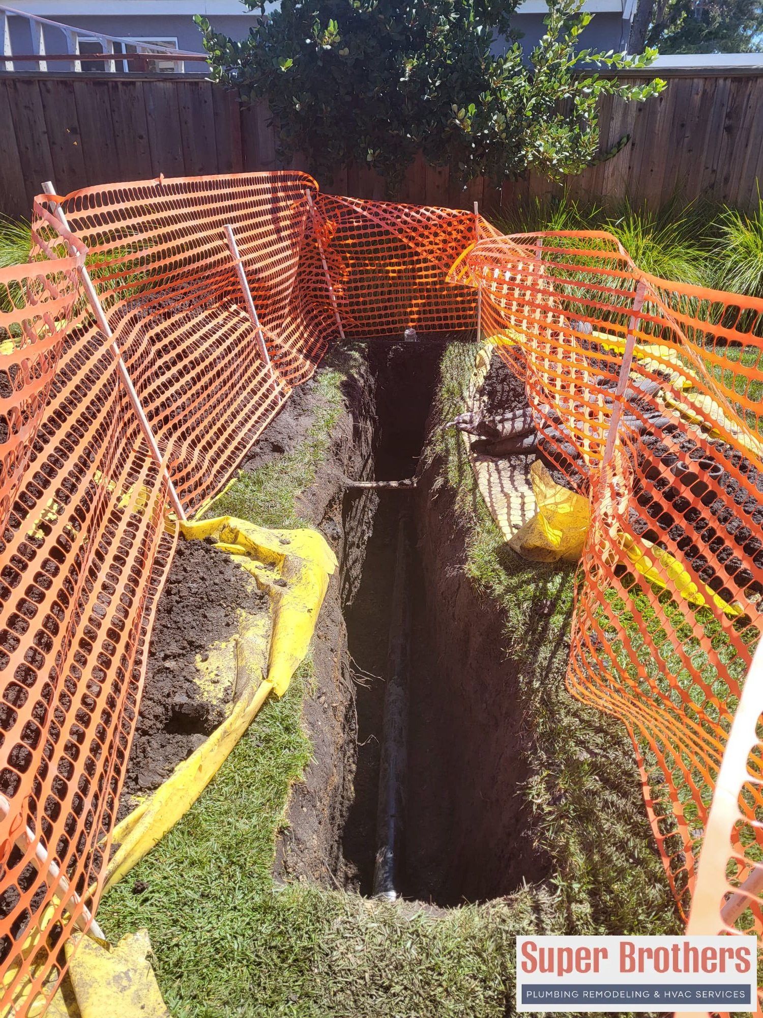 Plumber performing a sewer camera inspection at a Sacramento County home
