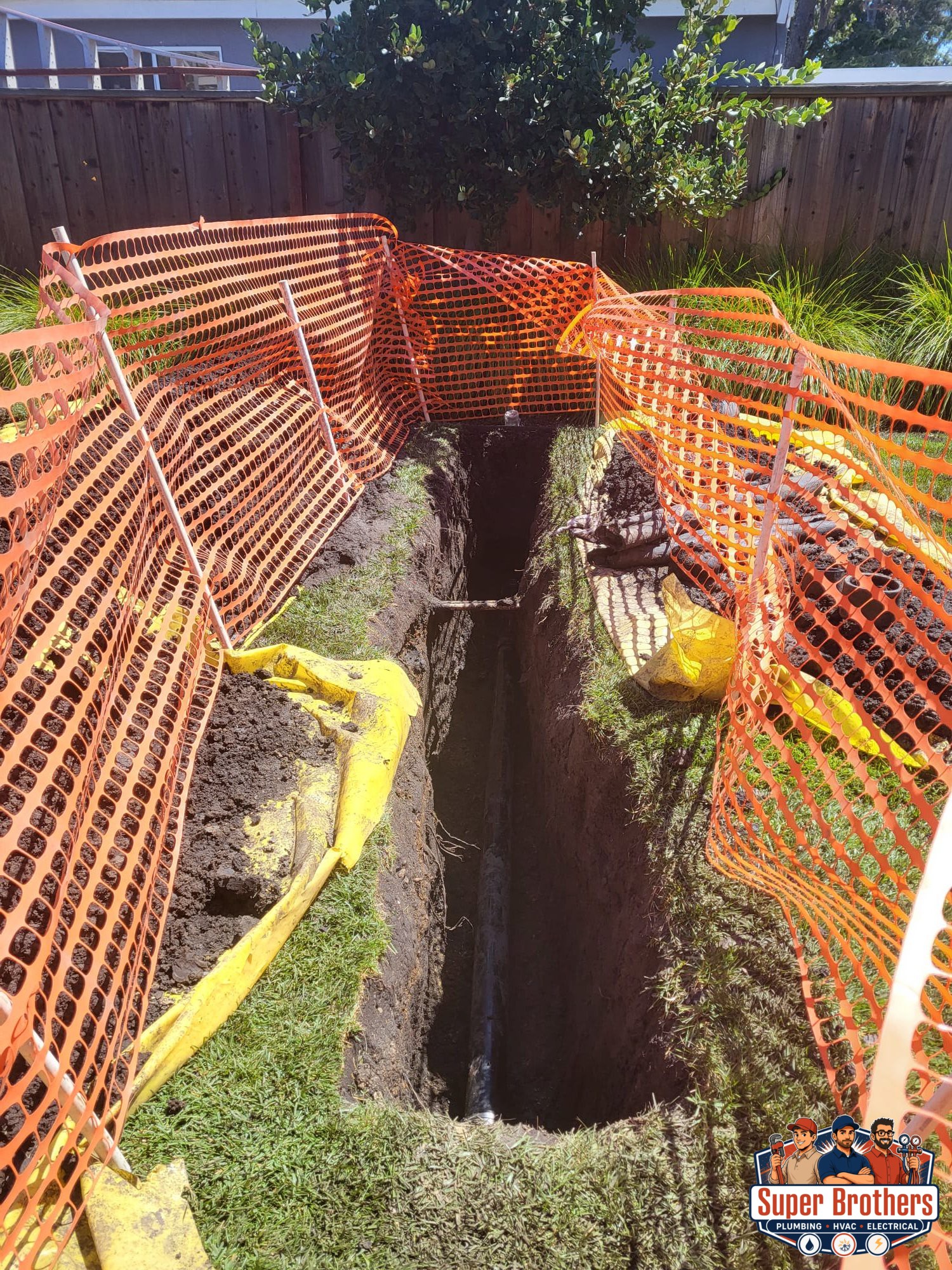Plumber performing a sewer camera inspection at a Sacramento County home