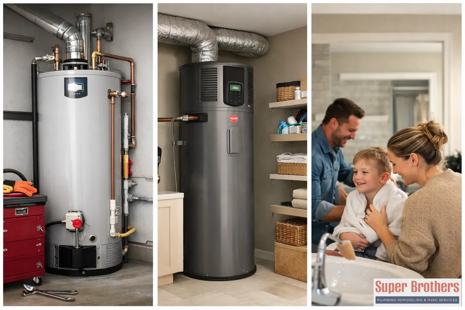 water heater repair options and brand types