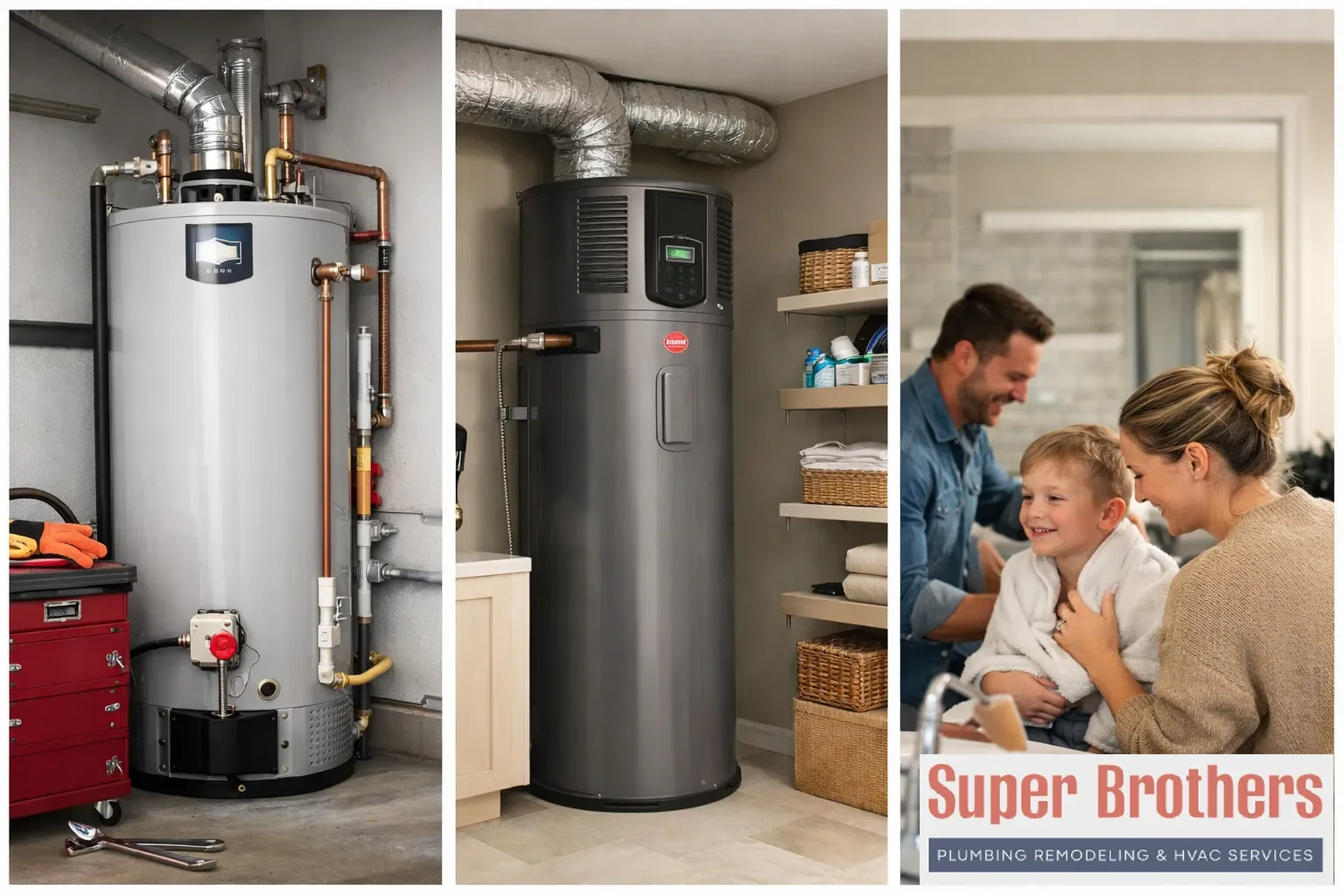 water heater repair options and brand types